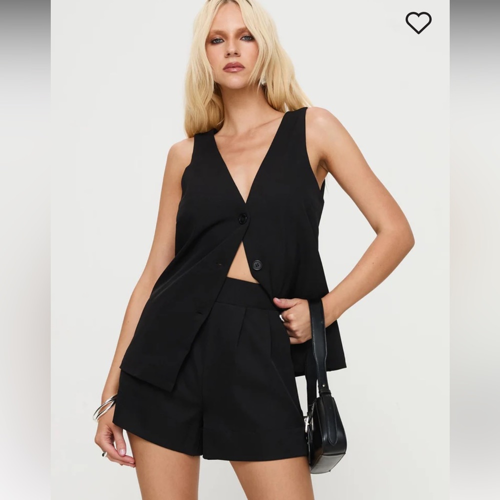 NWT Princess Polly Lesky Vest Set | Black